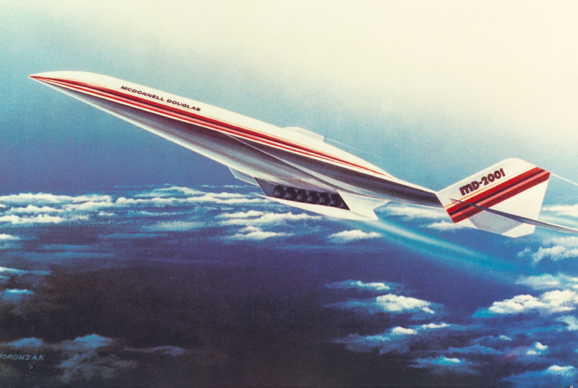 Artist’s rendition of a hypersonic airplane