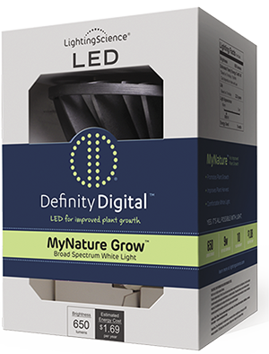 LED light bulb designed to improve plant growth