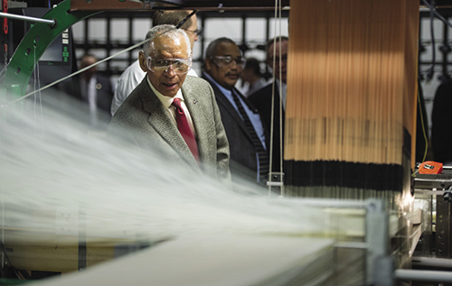 NASA Administrator Charles Bolden visiting manufacturing facility