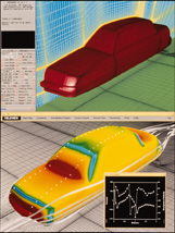 computer screenshot displays the automotive design capabilities of grid software