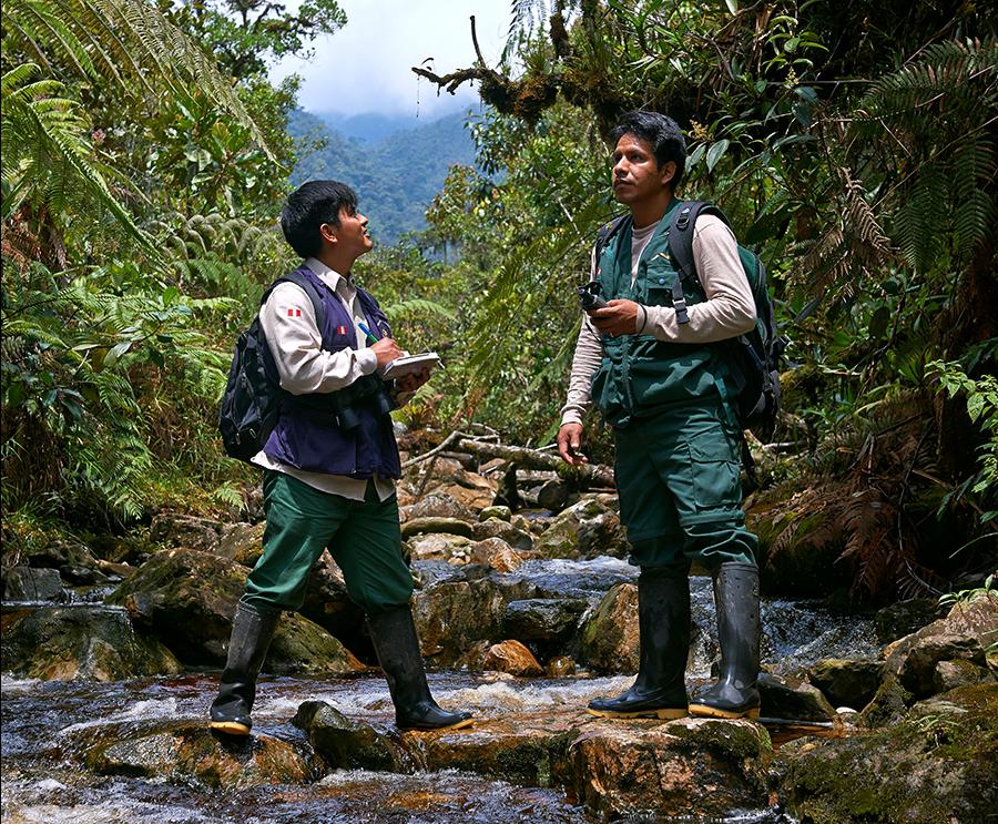 Park rangers patrol the Alto Mayo protected forest in Peru