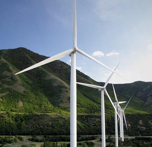 HyperSizer found its first terrestrial application in helping to design blades for wind turbines. Credit: Scott Tere12sl, CC BY-SA 2.0 Wind turbines
