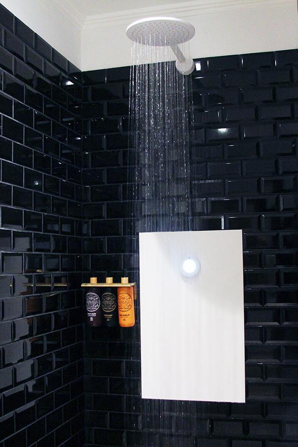 Orbital Systems’ Oas shower is the world’s first water-recirculating shower. It was inspired by a university’s partnership with NASA and is enabled by a filter technology NASA helped fund with an eye toward improving astronaut life-support systems. Credit: Orbital Systems Orbital Systems’ Oas shower