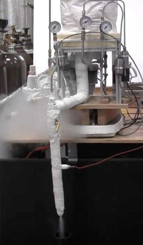 The Flometrics pistonless fuel pump successfully moved liquid nitrogen through a test loop during tests funded by a NASA SBIR in the late 2000s. The same technology now powers a cooling system for servers and high-end computers, reducing energy consumption at data centers. Credit: Flometrics The Flometrics pistonless fuel pump
