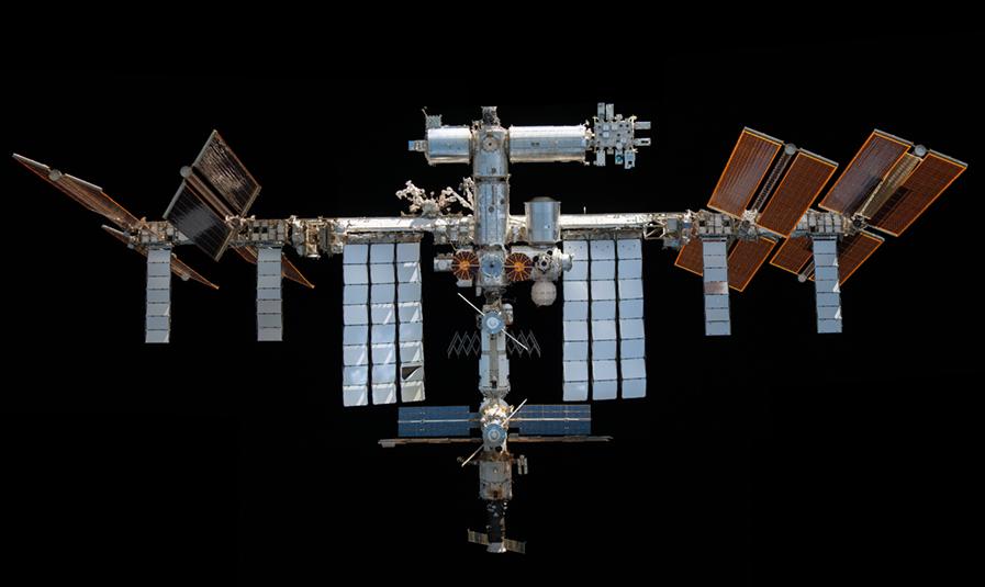 Need caption The International Space Station in 2021