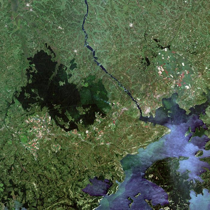 Aerial view of Lake Victoria
