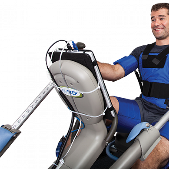 Man exercising using Vasper system