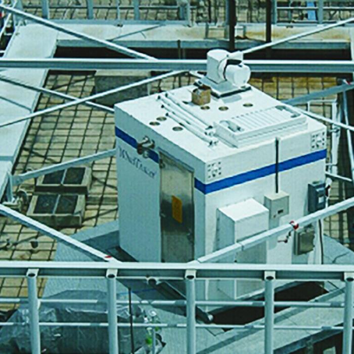 WindTracer detects wind hazards such as windshear, microbursts, gust fronts, turbulence, crosswinds, and wake vortices that can compromise the safety of an aircraft. WindTracer installed on a building rooftop