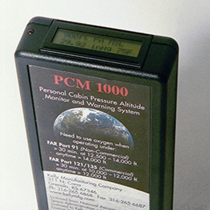 The PCM 1000 alerts pilots to hypoxia-causing conditions