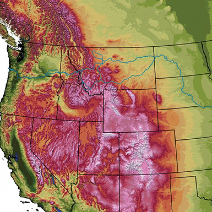 The Lewis and Clark Geosystem is an online collection of private, state, local, and Federal data resources associated with the geography of the Lewis and Clark Expedition. A map of the U.S. shows the route of the Lewis and Clark expedition