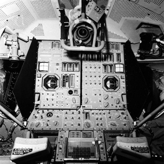 Inside of the Apollo Lunar Module