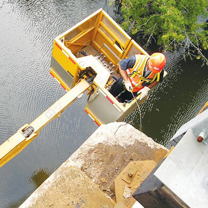 Applying Surtreat to a bridge