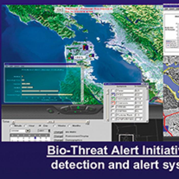 Bio-threat alert initiative computer displays