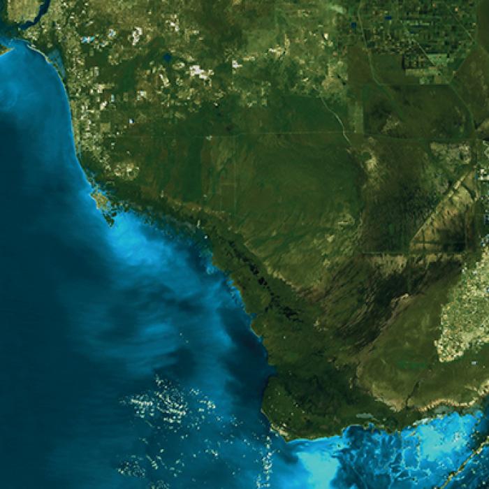 1999 Landsat 7 imagery of the tip of South Florida