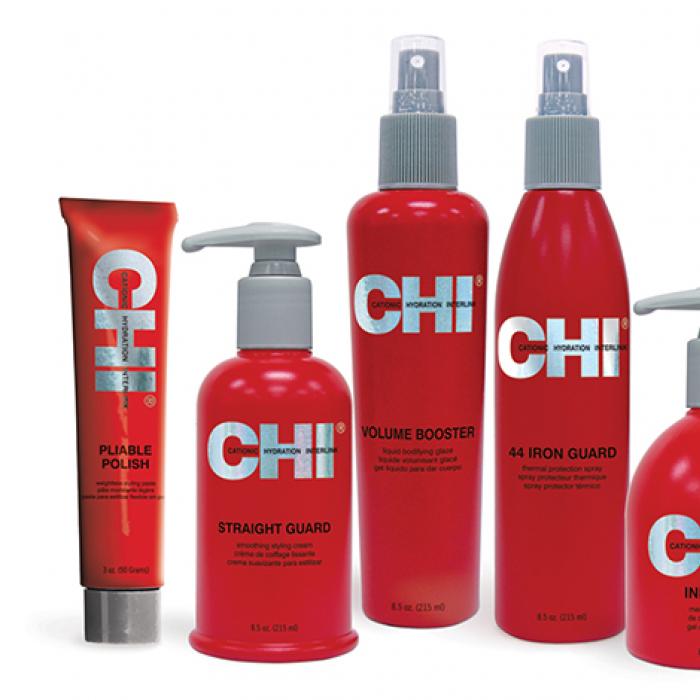 Liquid products for use with hairstyling irons