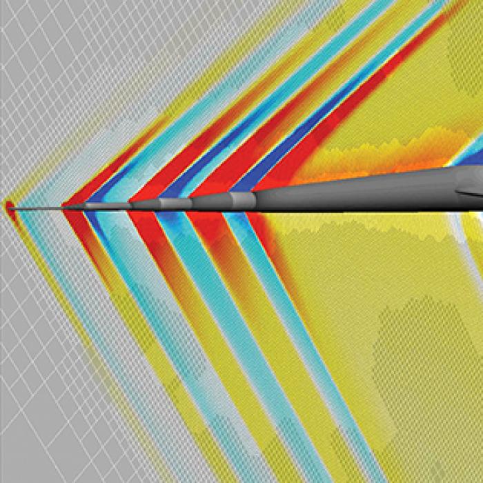 Computational fluid dynamics of a supersonic jet