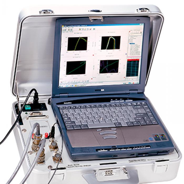 MC900 Transient Recorder Analyzer in portable laptop