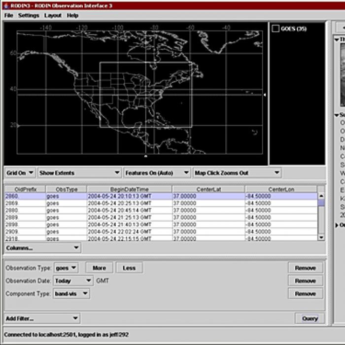 Screen shot of RODIN software