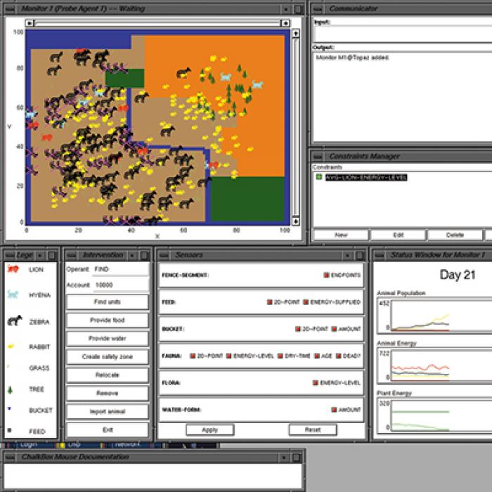 Screen shot of Blackboard Technology's software