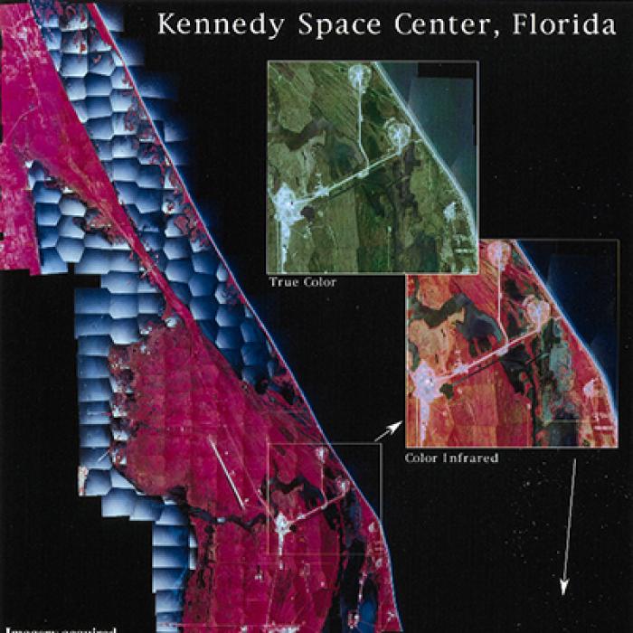Mosaic image of Kennedy Space Center, Florida