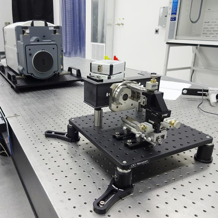 In this benchtop testing setup, Quartus Engineering carries out risk mitigation testing on the original SAGE IV optical assembly demonstration unit