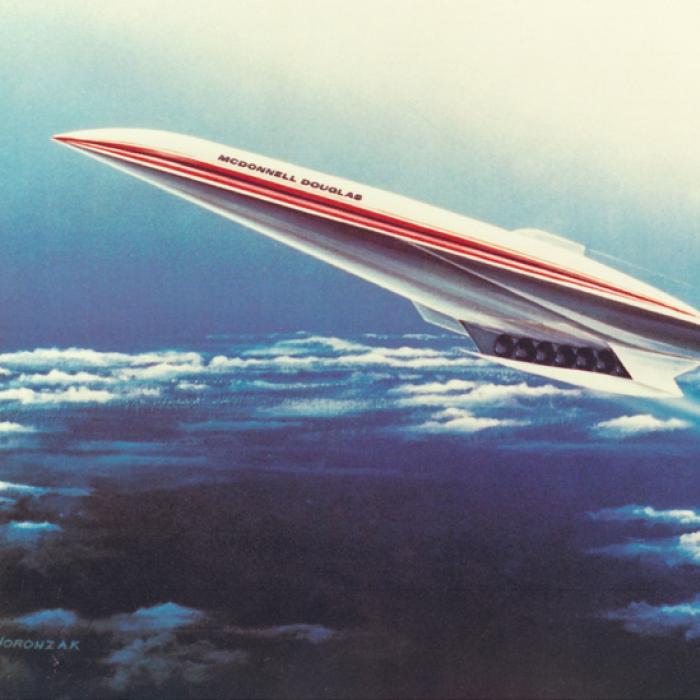 Artist’s rendition of a hypersonic airplane