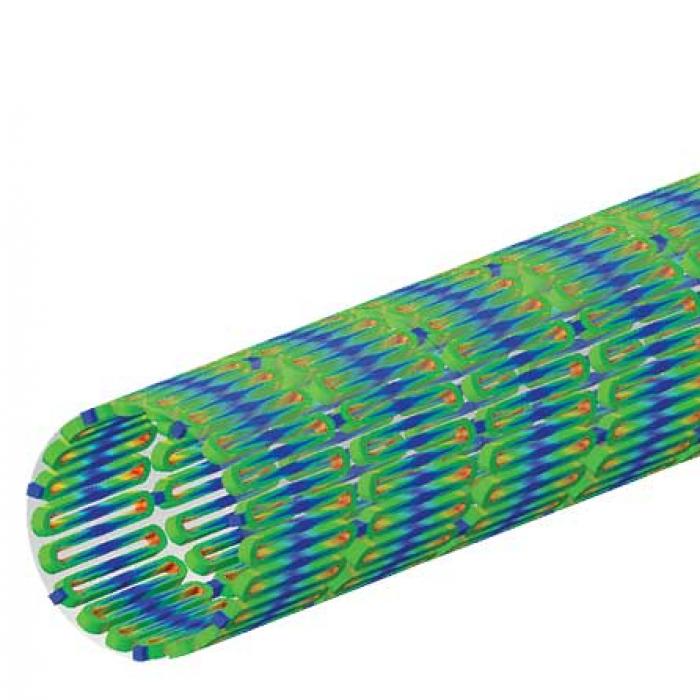 An Abaqus model of a superelastic nitinol stent