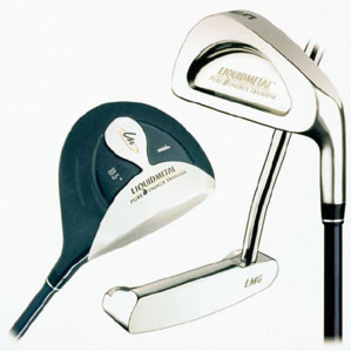 three Liquidmetal Golf family of clubs