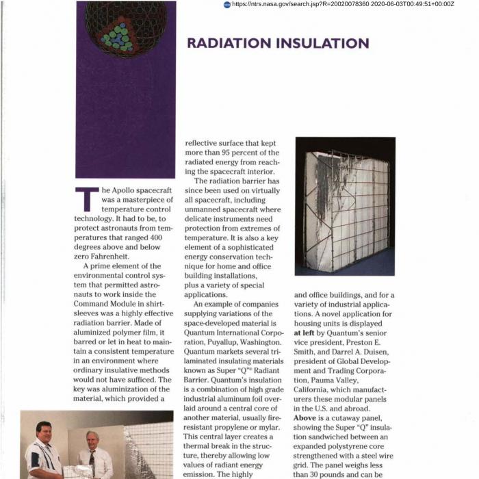 Radiation Insulation