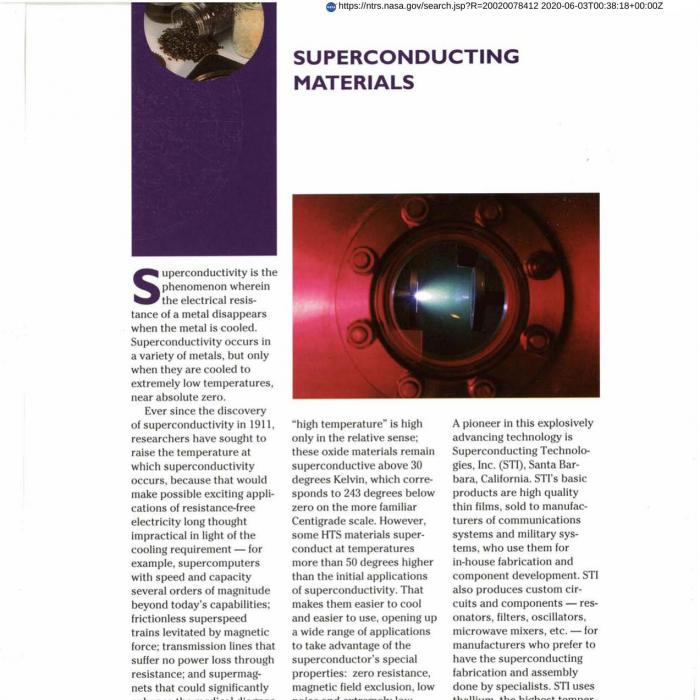 Superconducting Materials