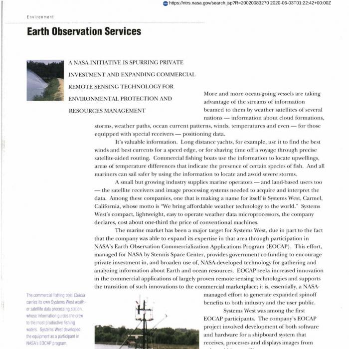 Earth Observation Services Weather Imaging