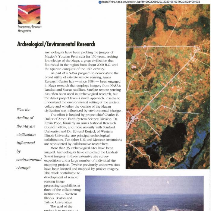 Archeological/Environmental Research