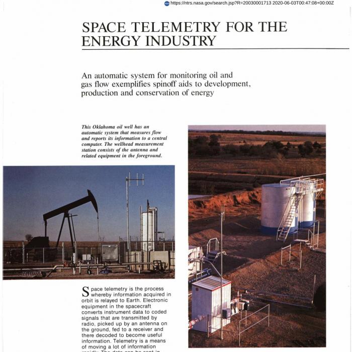 Space Telemetry for the Energy Industry