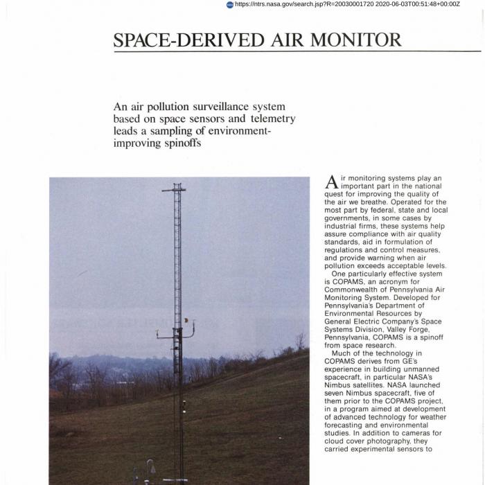 Space Derived Air Monitor