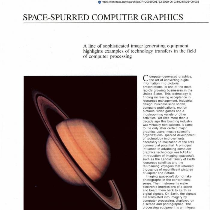 Space Spurred Computer Graphics