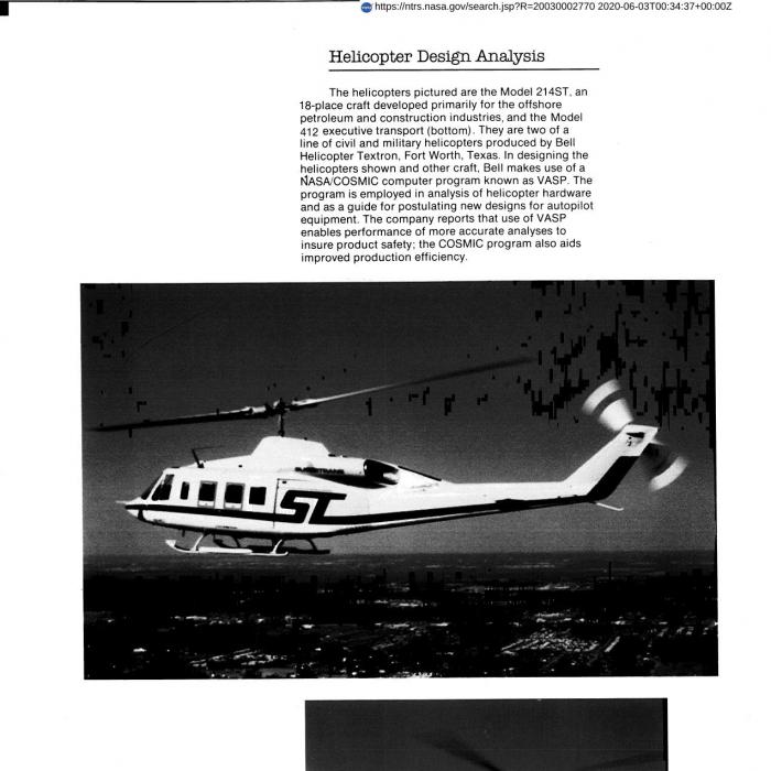 Helicopter Design Analysis