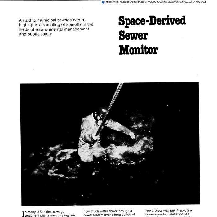 Space-Derived Sewer Monitor