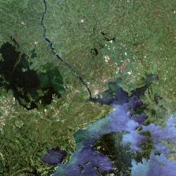 Aerial view of Lake Victoria