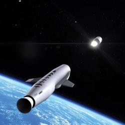 Conceptual image of Virgin Galactic LaunchOne spacecraft