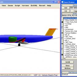 Screenshot of GMAT with aircraft model
