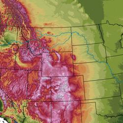The Lewis and Clark Geosystem is an online collection of private, state, local, and Federal data resources associated with the geography of the Lewis and Clark Expedition. A map of the U.S. shows the route of the Lewis and Clark expedition