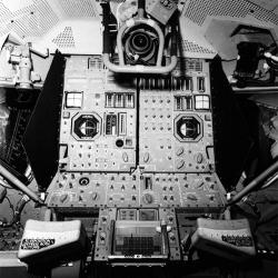 Inside of the Apollo Lunar Module
