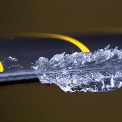 Ice buildup on airfoils