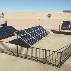 Experimental solar arrays at Dryden Research Center
