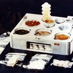 Skylab food heating and serving tray  