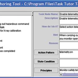 Screen shot from the T3 Authoring Tool 
