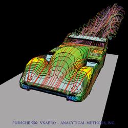 CAD illustration of a Porsche