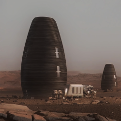 AI SpaceFactory's 3D printed habitat structure designed for Mars