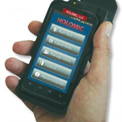 Holomic software running on a smartphone