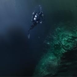 A deep-sea diver